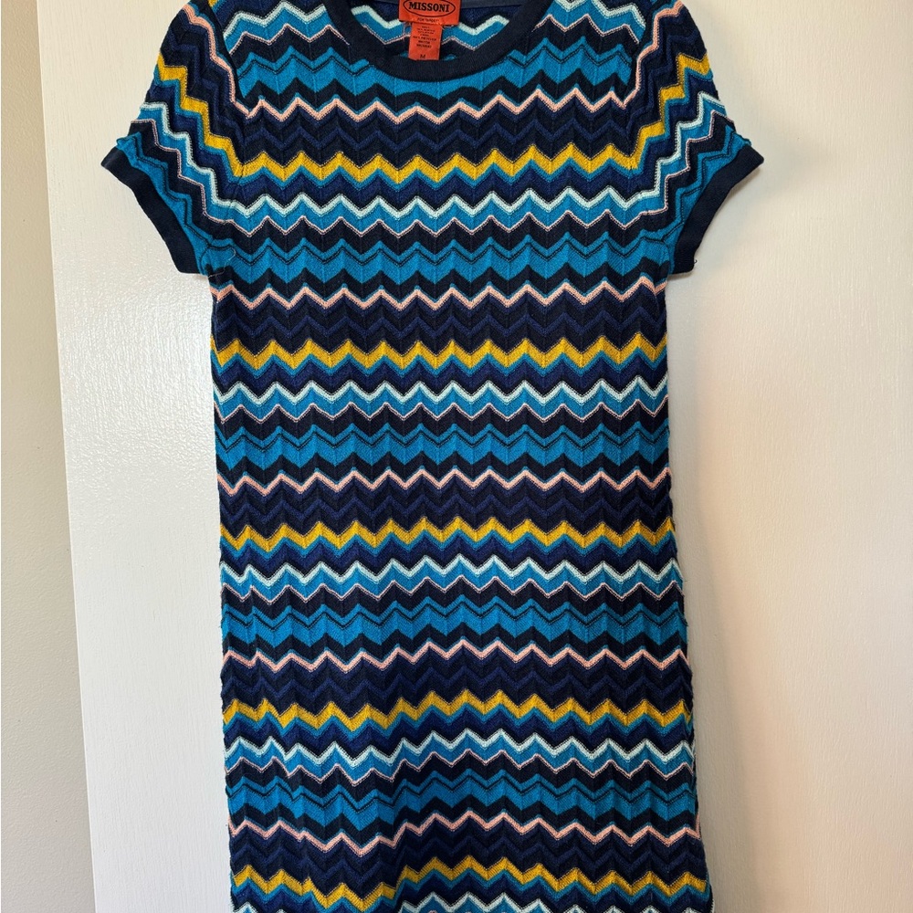 Missoni for Target Blue Sheath Mini Dress